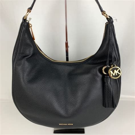 michael michael kors lydia leather shoulder bag|Michael Kors flat shoulder bags.